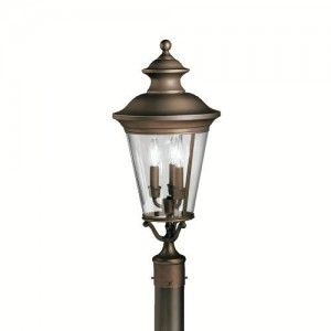 Kichler 9547OZ Outdoor Light, Classic (Formal Traditional) Post Mount 3 Light Fixture   Olde Bronze