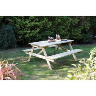 English Garden 5 foot Wood Picnic Table