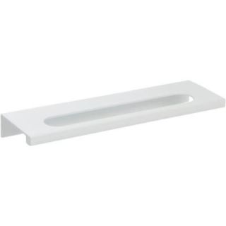 Atlas Homewares 5.04 in. White Gloss Modern Square Tab Cabinet Pull 365 WG