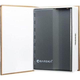 BARSKA 0.02 cu. ft. Steel Book Lock Box Safe with Combination Lock CB11990