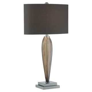 Ofra 1 Light Table Lamp   Chrome/Brown