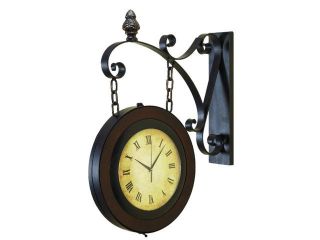 27 in. Train Station Wall Clock