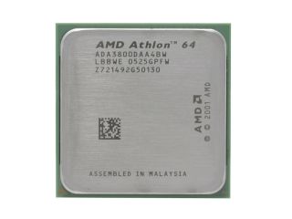 AMD Athlon 64 3800+ Venice Single Core 2.4 GHz Socket 939 89W ADA3800DAA4BW Processor   Processors   Desktops