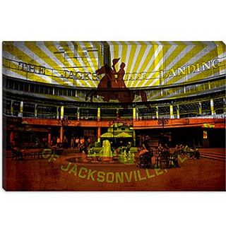 iCanvas Jacksonville Flag, Jacksonville Landing Graphic Art on Canvas; 40 H x 60 W x 1.5 D