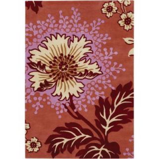 Chandra Amy Butler Red 7 ft. 9 in. x 10 ft. 6 in. Indoor Area Rug AMY13208 79106