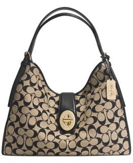 COACH MADISON CARLYLE SHOULDER BAG IN PRINTED SIGNATURE FABRIC   COACH