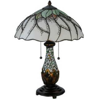 Videira Florale 22.5 H Table Lamp with Bowl Shade by Meyda Tiffany