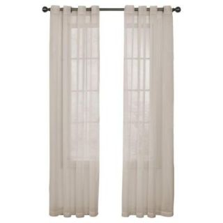 Curtain Fresh Arm and Hammer Odor Neutralizing Grommet Ivory Sheer Curtain Panel, 108 in. Length 11497059X108IV