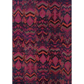 Vibrant Tribal Pink/ Orange Area Rug (4 x 59)   15615493  