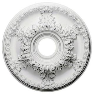 Ekena Millwork 18 in. O.D. x 3 1/2 in. I.D. x 1 3/4 in. P Hampshire Ceiling Medallion CM18GA