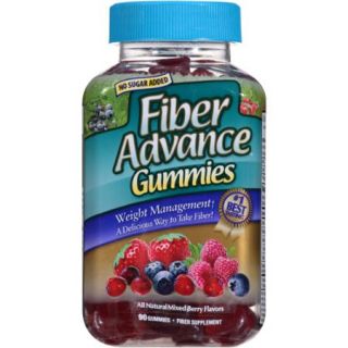 Fiber Advance Mixed Berry Flavors Fiber Supplement Gummies, 90 count