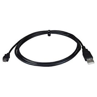 QVS 9.8 USB Type A Male to Micro Type B Male High Speed Cable, Black