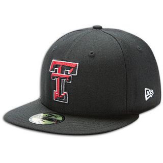 New Era College 59Fifty Cap   Mens   Basketball   Accessories   Texas Tech Red Raiders   Black