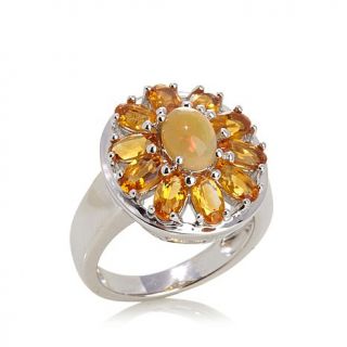 Colleen Lopez "Golden Glow" Madeira Citrine and Ethiopian Honey Opal Sterling S   7836821