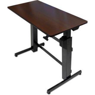 Ergotron Workfit D Sit Stand Desk, Walnut/Black