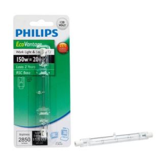 Philips EcoVantage 200W Equivalent Halogen T3 Work and Security Light Bulb 428144