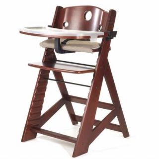 Height Right Mahogany High Chair with Tray