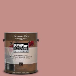 BEHR Premium Plus Ultra 1 gal. #BIC 32 Grand Sunset Matte Interior Paint 175401