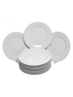 Catering Packs Round Dinner Plates (Set of 12) by 10 Strawberry Street