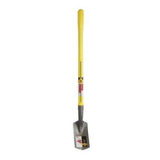 Nupla 48 in. Fiberglass Handle 16 in. Gauge 4 in. Curved Blade Trenching Shovel 72211