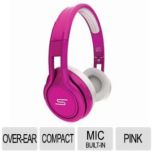 STREET by 50 Wired On Ear Headphones   Pink    SMS ONWD PNK