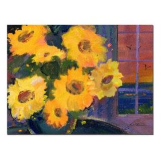 Trademark Fine Art 18 in. x 24 in. Sunset Sunflowers Canvas Art SG017 C1824GG