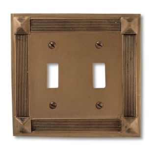 Amerelle Apollo 2 Toggle Wall Plate   Antique Gold 8300TTAG