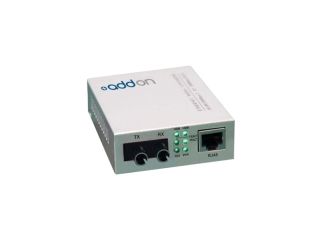 AddOn   Network Upgrades Media Converter 100BTX 100BFX 10/100M 1310NM MMF ST 2km Reach