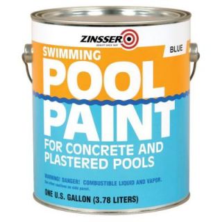 Zinsser 1 gal. Blue Flat Oil Based Swimming Pool Paint (Case of 4) 260539