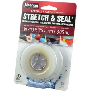 Nashua Tape 1 in. x 3.33 yd. Stretch and Seal Self Fusing Silicone Tape in Clear 1210364