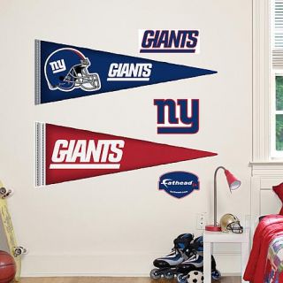 Officially Licensed NFL Team "Pennant" Wall Decals by Fathead   Giants   7601064