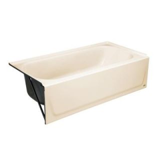 Bootz Industries Maui 5 ft. Left Drain Soaking Tub in Biscuit 011 2341 96