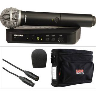 Shure BLX24 PG58 Handheld Wireless Microphone System with Carry