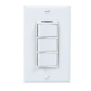 Broan NuTone White 4 Function Wall Control 77DW