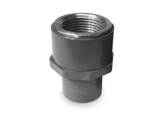 GF PIPING SYSTEMS 878 005BR Transition Fitting, PVC to Brass, 1/2 In