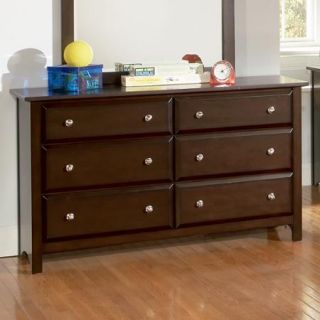 Coaster Jasper 6 Drawer Dresser, Cappuccino