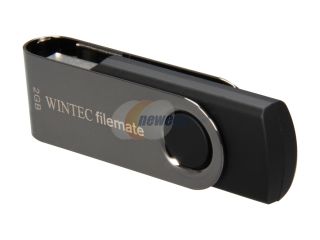 Wintec Filemate Swivel 2GB USB 2.0 Flash Drive (Silver) Model 3FMUSB2GWB R