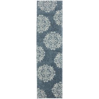 Huxley Slate Blue Exploded Medallions Woven Area Rug by Mohawk Home