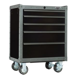 Viper Tool Armor 35.625 in x 26.688 in 5 Drawer Ball Bearing Steel Tool Cabinet (Gray)
