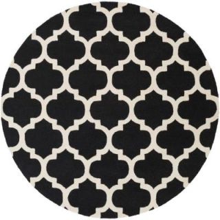 Artistic Weavers Pollack Stella Black 3 ft. 6 in. x 3 ft. 6 in. Round Indoor Area Rug AWAH2028 36RD