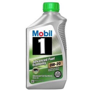 Mobil 1 0W 20 Advanced Fuel Economy Full Synthetic Motor Oil, 1 qt.