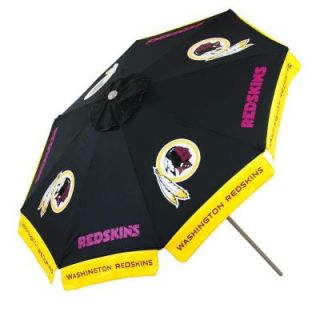 Team Sports America Washington Redskins 9 ft. Patio Umbrella in Black 0117815