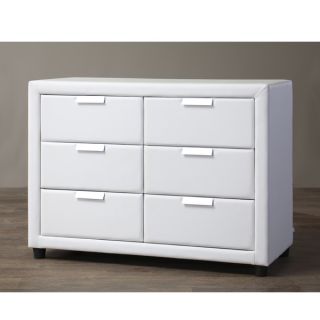 Baxton Studio Pageant Wood Contemporary Upholstered Dresser