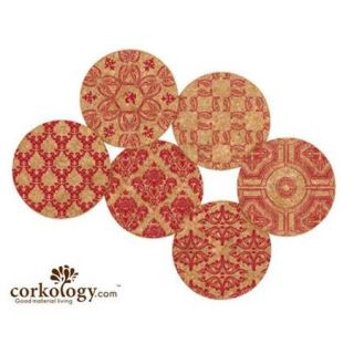 Corkology 377 Damask Cork Coaster Sets
