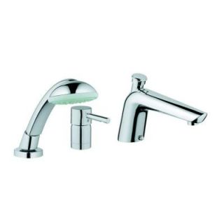 GROHE Essence Single Handle Non Deckplate Mount Roman Tub Faucet with Hand Shower in StarLight Chrome 32 232 000