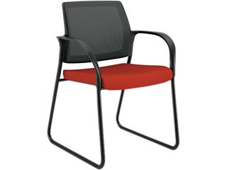 Sled Base Guest Chair, 25"x21 3/4"x33 1/2", Poppy HONIB108CU42