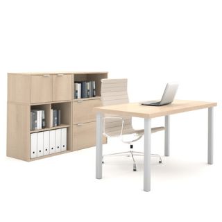 I3 2 Piece U Shape Desk Office Suite
