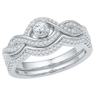 CT. T.W. Round Diamond Prong Set Bridal Ring in 10K White Gold