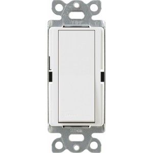 Lutron CA 1PSNL WH Light Switch, Claro Switch with Locator Light, Single Pole   White