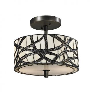 Dale Tiffany Willow Cottage Semi Flush, Ceiling Mounted Lamp   7244873